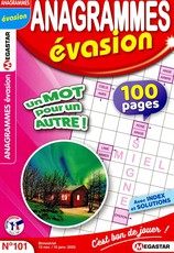 Anagrammes évasion N° 102 Janvier 2025