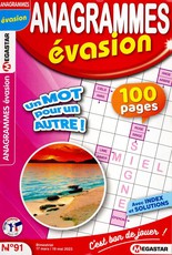 Anagrammes évasion N° 102 Janvier 2025