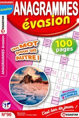 Anagrammes évasion N° 102 Janvier 2025