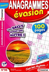 Anagrammes évasion N° 102 Janvier 2025