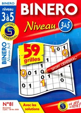 Binero niveau 3 à 5 N° 82 Mars 2025