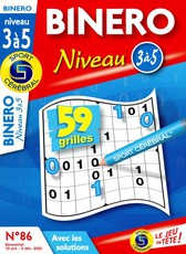 Binero niveau 3 à 5 N° 86 Octobre 2025