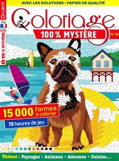 Coloriage 100% Mystère N° 30 Septembre 2025