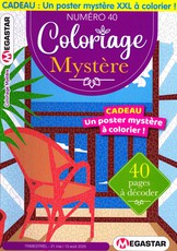 Coloriage mystère N° 40 Juillet 2025