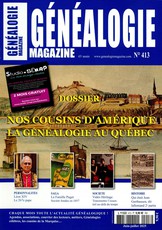 Généalogie magazine N° 413 Août 2025
