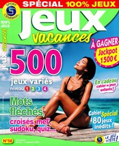 Jeux vacances Spécial 100% Jeux N° 58 Mai 2025