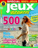 Jeux vacances Spécial 100% Jeux N° 59 Septembre 2025