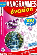 Anagrammes évasion N° 102 Janvier 2025