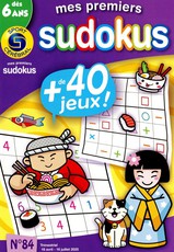 Mes premiers sudokus N° 84 Avril 2025