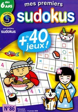 Mes premiers sudokus N° 86 Octobre 2025 Mes premiers sudokus N° 86 Octobre 2025