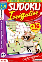 Sudoku Irrégulier N° 82 Mai 2025