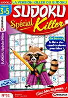 Sudoku spécial killer N° 62 Mai 2025