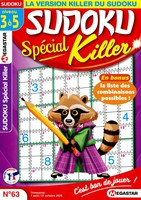 Sudoku spécial killer N° 63 Août 2025