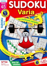 Sudoku Varia niveau 4/5