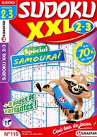 Sudoku XXL niveau 2/3 N° 116 Juin 2025
