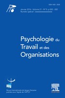 Psychologie du travail et des organisations