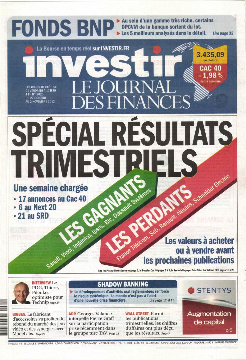 Investir Le journal des finances n° 2025 Abonnement Investir Le
