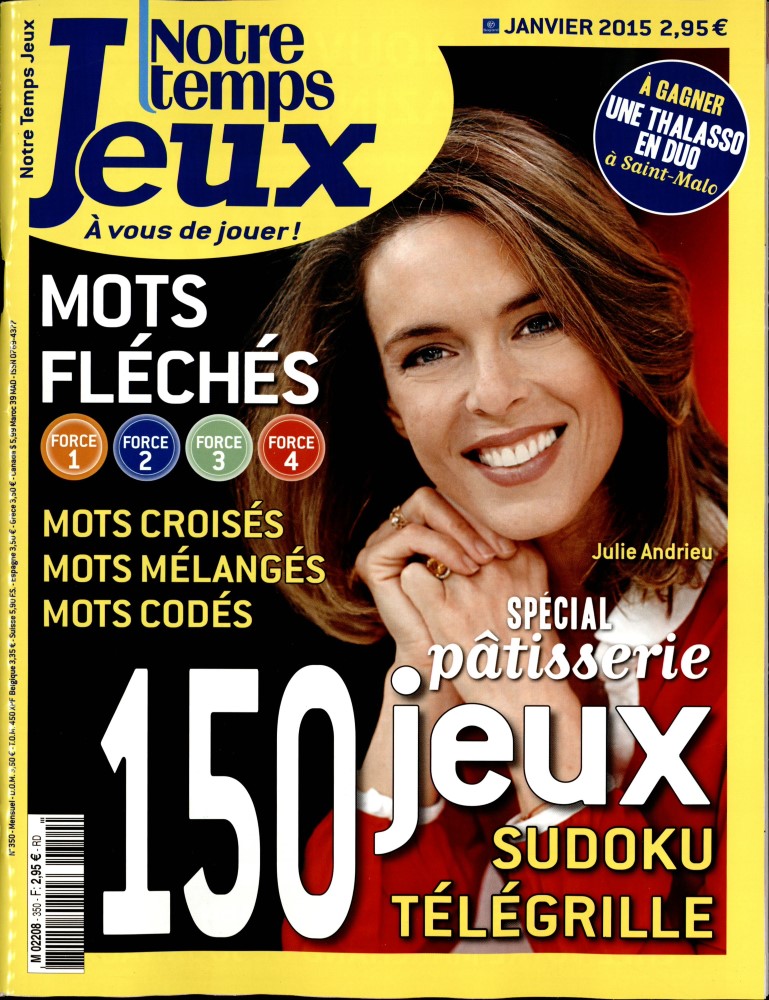 Notre Temps Jeux n° 350 Abonnement Notre Temps Jeux Abonnement