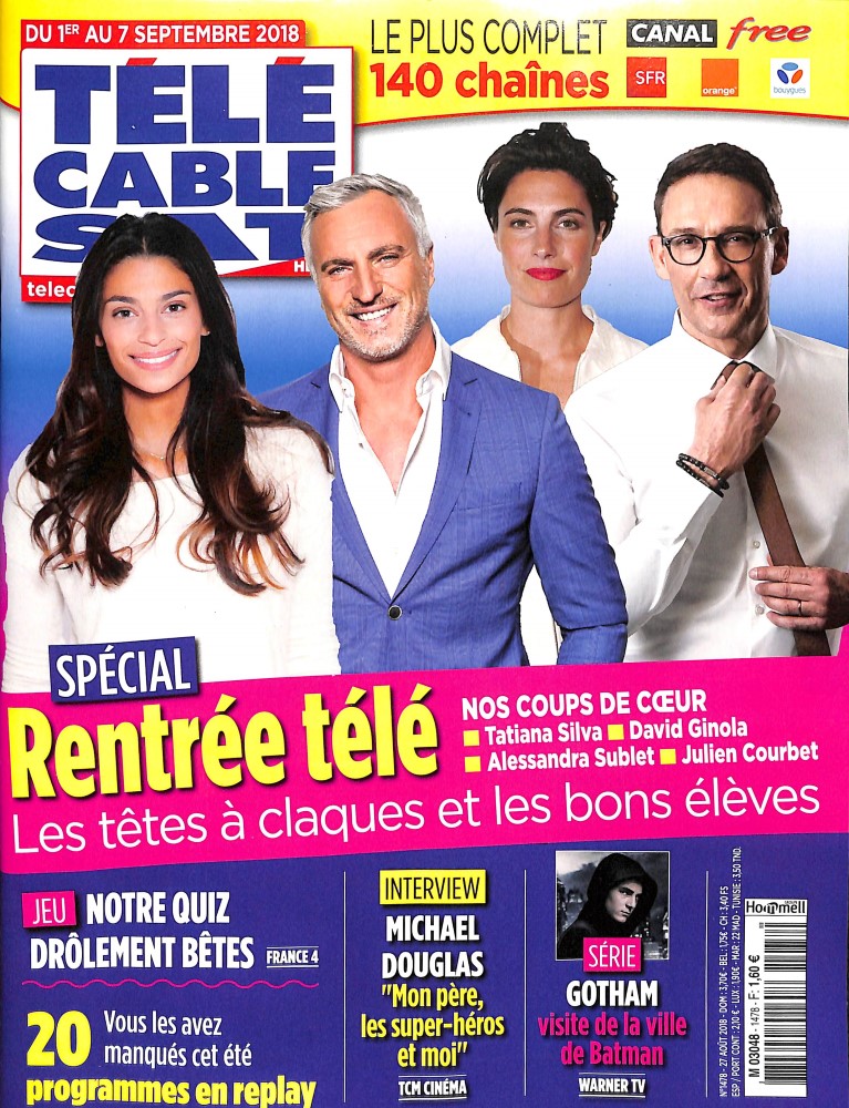 Programme Tv Ce Soir Tele Cable Sat Télé Cable Sat Hebdo n° 1478 – Abonnement Télé Cable Sat Hebdo